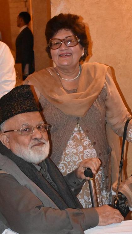 Dr. Zahoor Ahmad Azhar with his wife, Shakeela Azhar