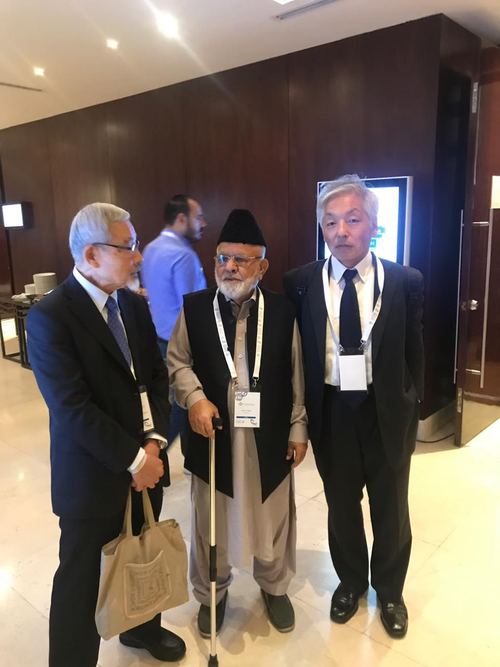 Dr. Zahoor Ahmad Azhar with fellow delegates at the Riyadh conference, 2018